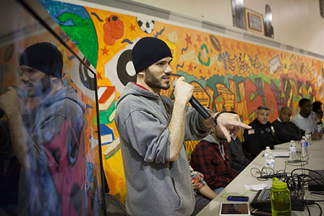 Ben Ortiz and hip-hop panel
